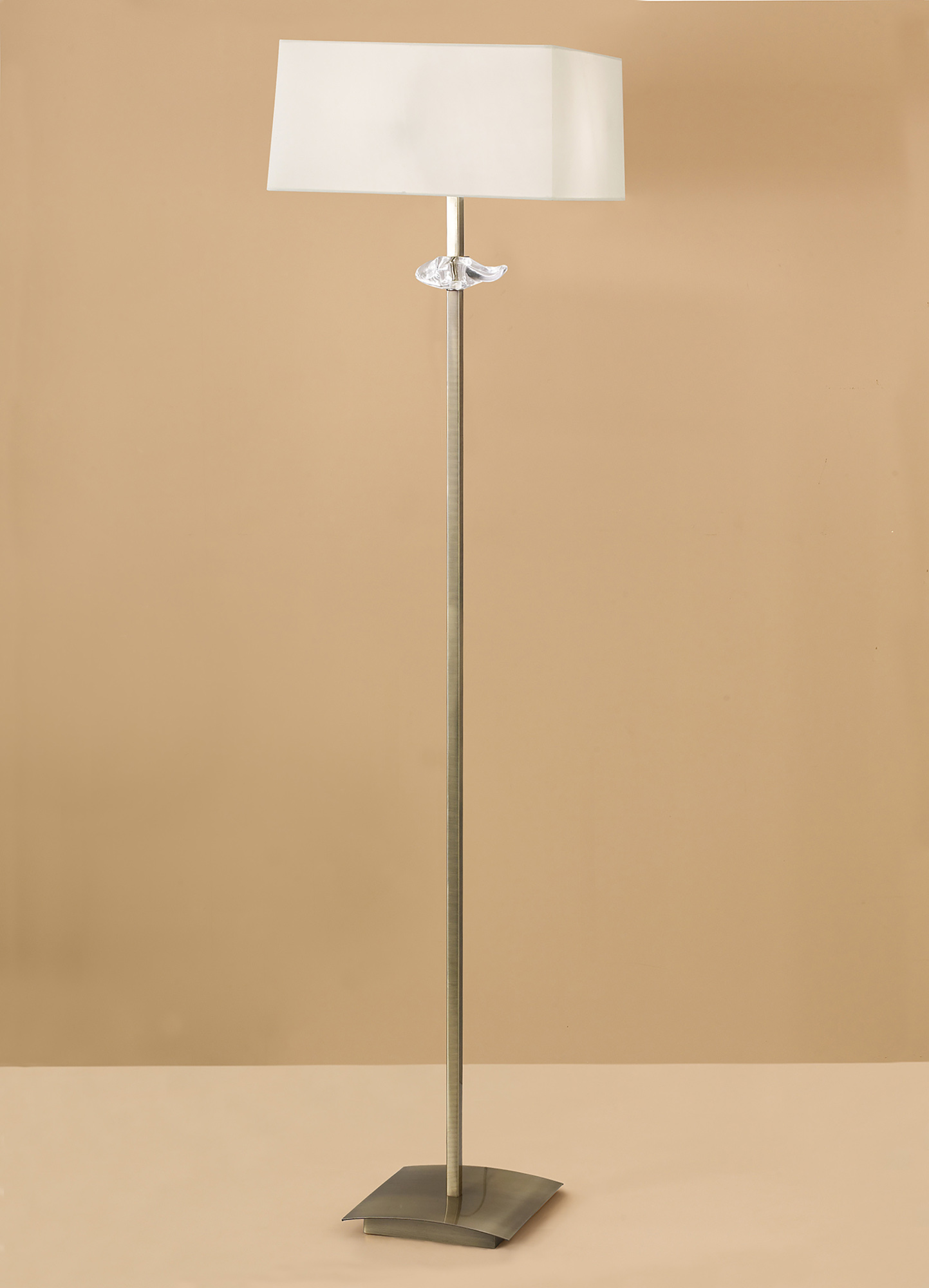 Akira Antique Brass-Cream Floor Lamps Mantra Shaded Floor Lamps Akira Antique Brass-Cream Floor Lamps Mantra Shaded Floor Lamps